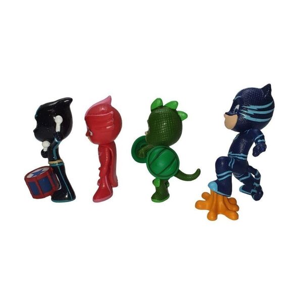 PJ Masks Collectible Figures Set Deluxe 4 piece 3.5" Bundle NWOT - Picture 2 of 5